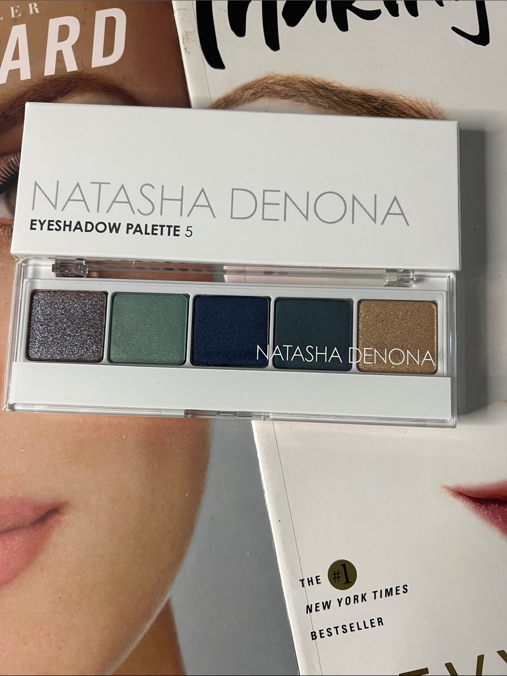 Natasha Denona Eyeshadow Palette 5 — Teal, Navy & Gold Shades